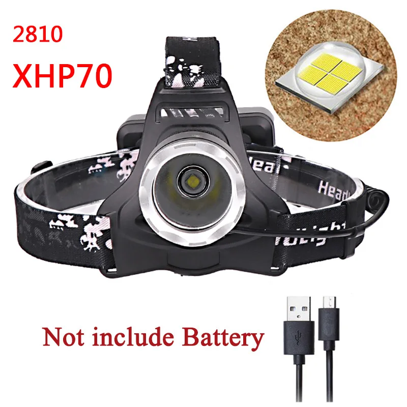 Litwod Z202810 CREE XHP70 30000LM светодиодный налобный фонарь, Головной фонарь, фонарь - Испускаемый цвет: A