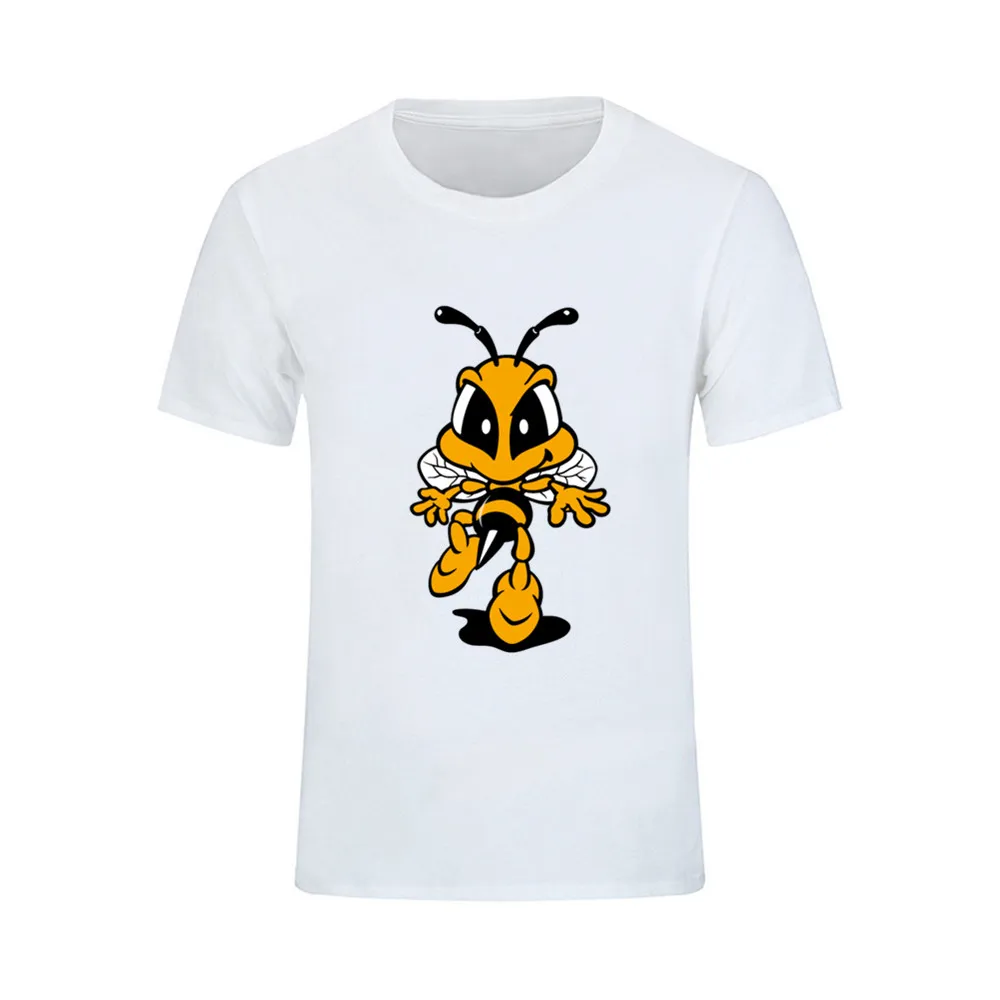Новый дизайн Мужская 3D футболка простой стиль короткий рукав наружная Bad Bee