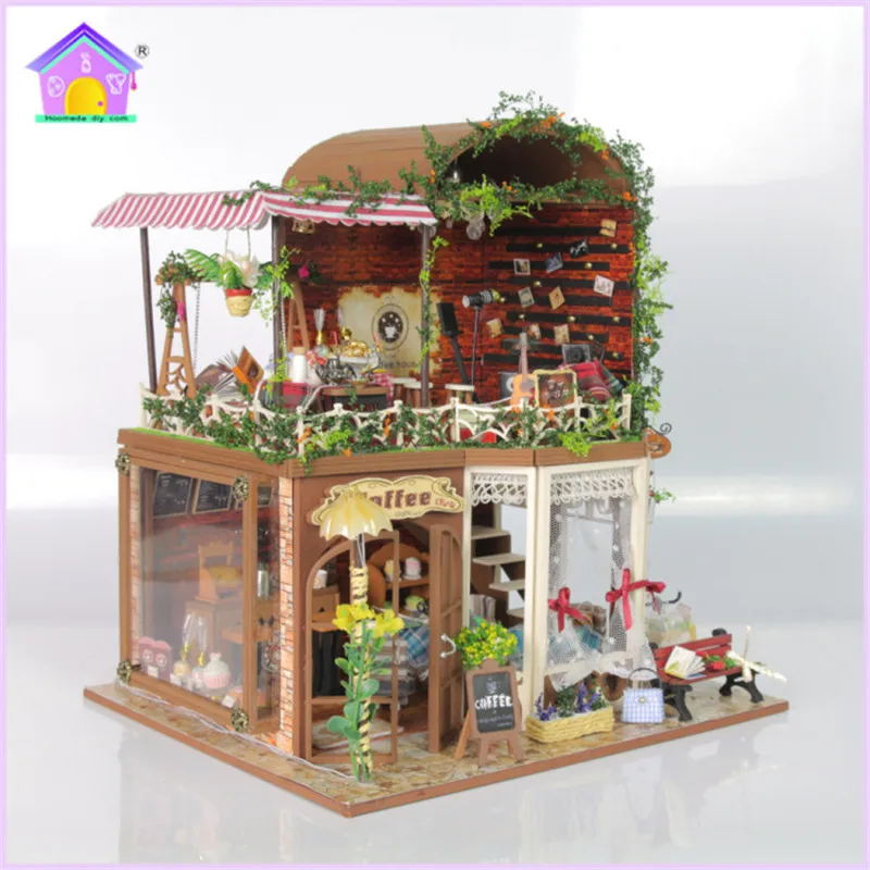 Hoomeda diy doll house miniatures wooden toys D015 Ruia's time moveis casa de boneca for kids gift | Игрушки и хобби