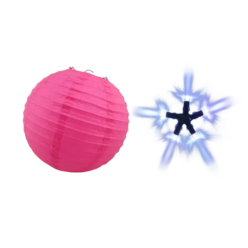 fuchsia with LED 1 комплект 20 см 25 см 30 см фонарики из белой бумаги+ белый светодиодный фонарь лампы для папье Фестиваля Свадьбы рождества украшения - Цвет: fuchsia with LED