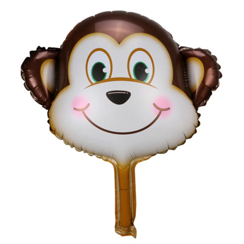Шарик из фольги в форме головы животного мультфильма для дня рождения свадьбы
