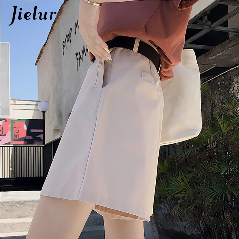 Jielur хаки черные летние женские шорты широкие для женщин крутые хипстерские