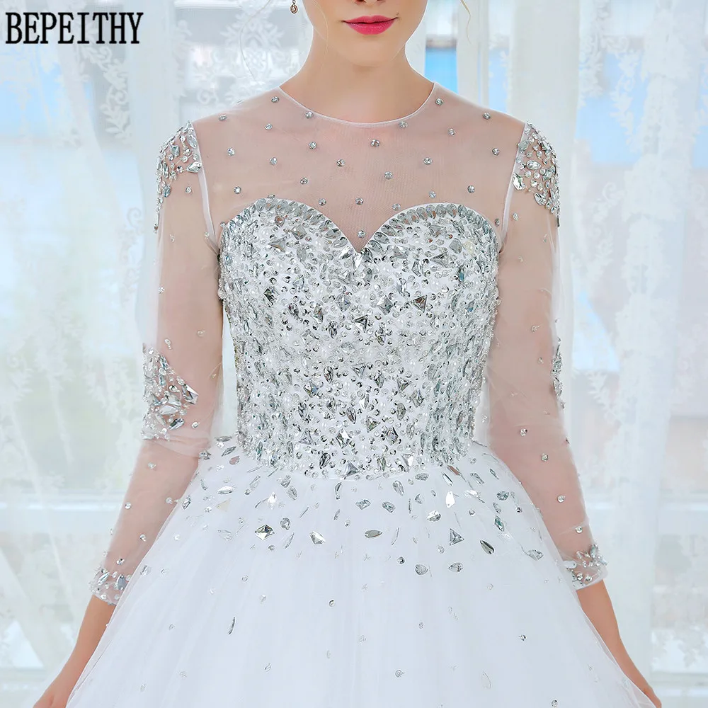 Бальное платье BEPEITHY Casamento с длинным рукавом свадебное 2019 горячая распродажа
