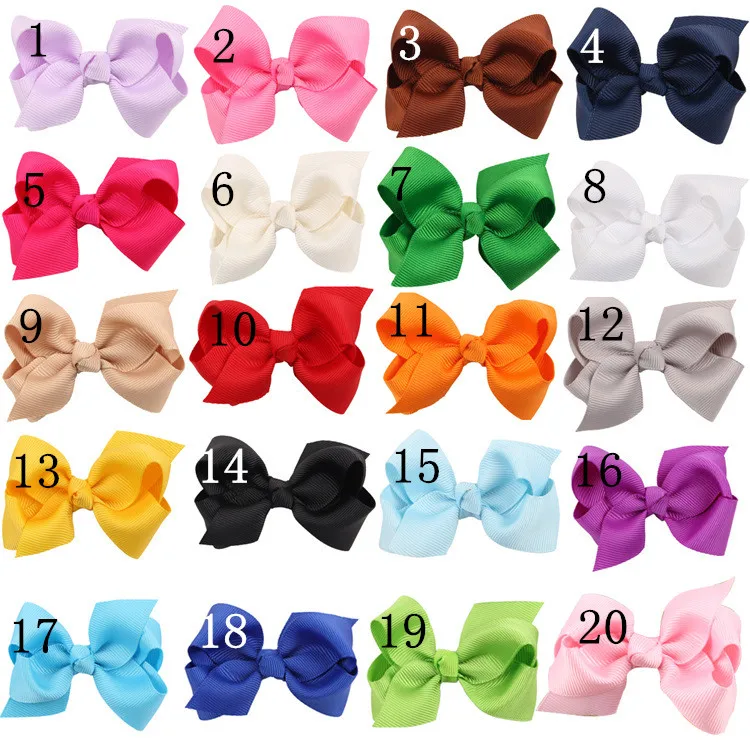 Новая девушка сплошная корсажная лента бантики для волос новорожденных