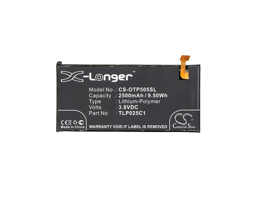 Cameron Sino 2500 мАч батарея TLP025C1 TLP025C2 для Alcatel OT 50560 5056D 5056N 5056O OT5056W|cameron sino|2500mah batterybattery
