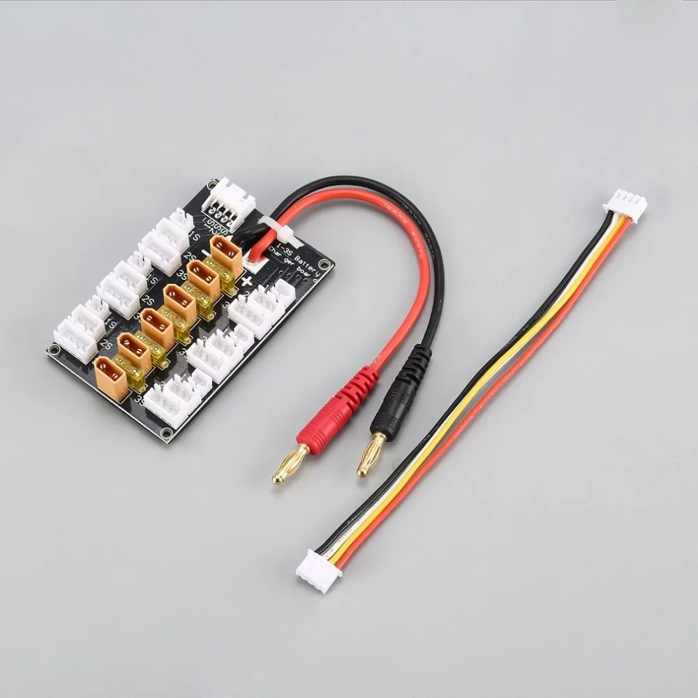 6 пакетов XT30 1 S 3 20A разъем Lipo батарея параллельная зарядная плата для RC IMAX B6