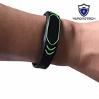 Новый дизайн 13,56 МГц ISO14443A MIFARE классический 1K RFID черный NFC силиконовый rfid браслет-10 шт