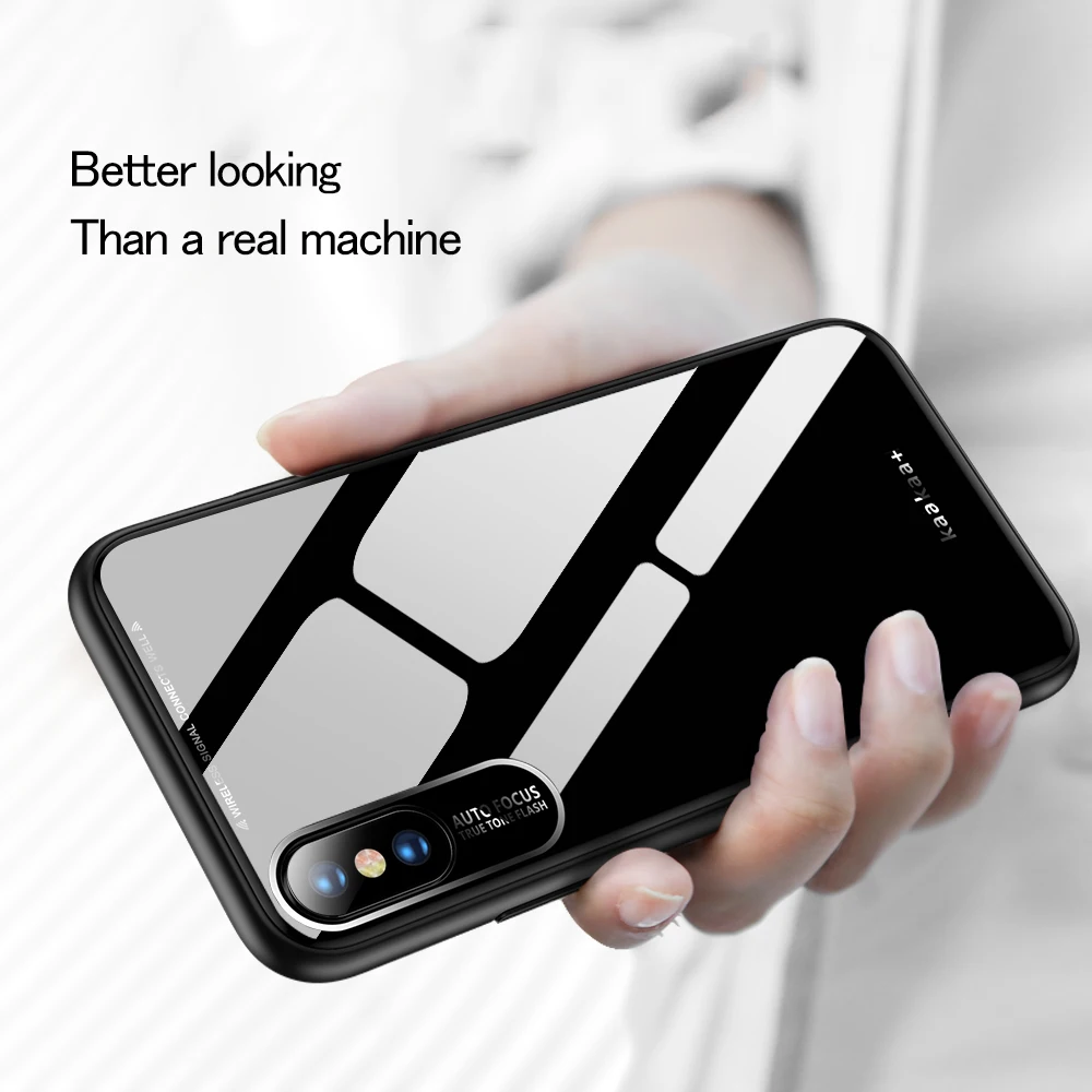Роскошный стеклянный чехол для телефона iPhone 8 7 6 6S Plus из плексигласа X XR XS Max чехлы