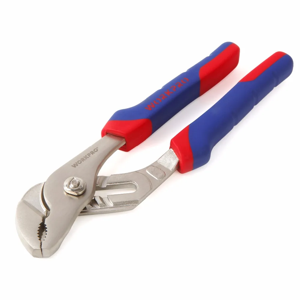 WORKPRO плоскогубцы для водяного насоса пазовые шарнирные регулируемые