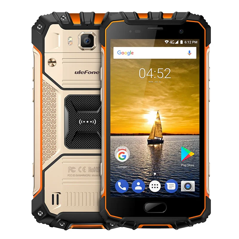 Ulefone Броня 2 отпечатков пальцев IP68 Водонепроницаемый смартфон Octa Core 6 ГБ + 64