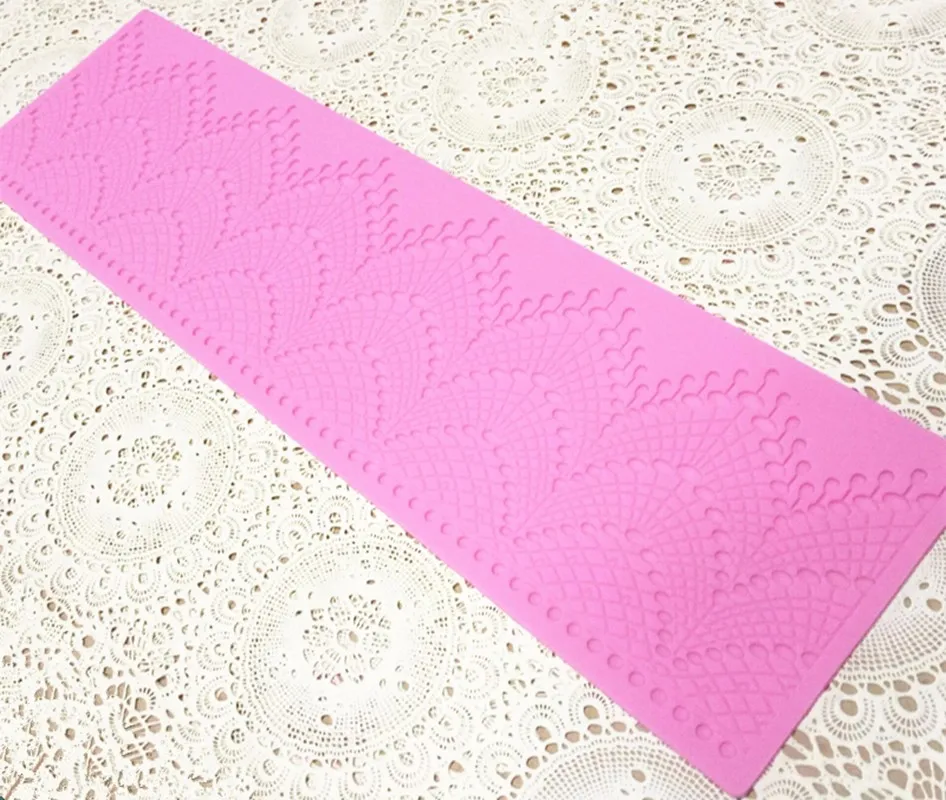 Корона с жемчугом силиконовый шнурок мат граница украшения Свадьба Помадка Торт