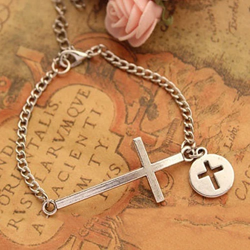 Новое поступление Для женщин Винтаж краткий крест кулон серьги браслет