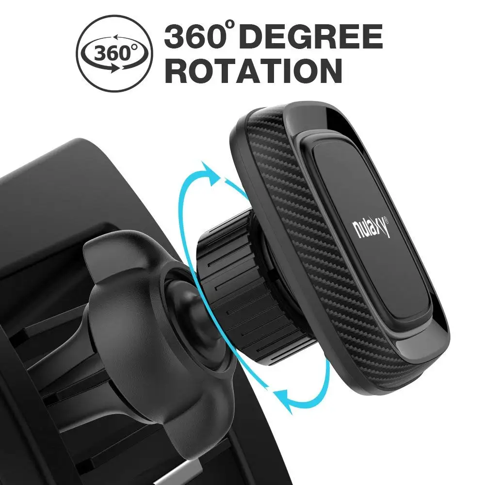 Автомобильный держатель для телефона Nulaxy iPhone 8X7 Air Vent подставка 360 Вращение