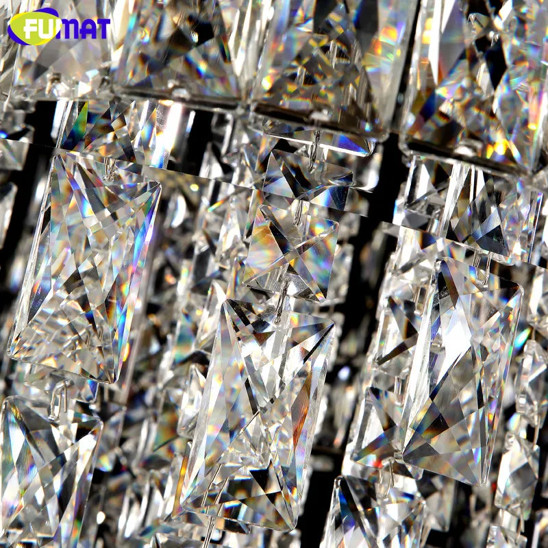 Современная светодиодная люстра FUMAT хрустальный светильник К9 в форме цветка