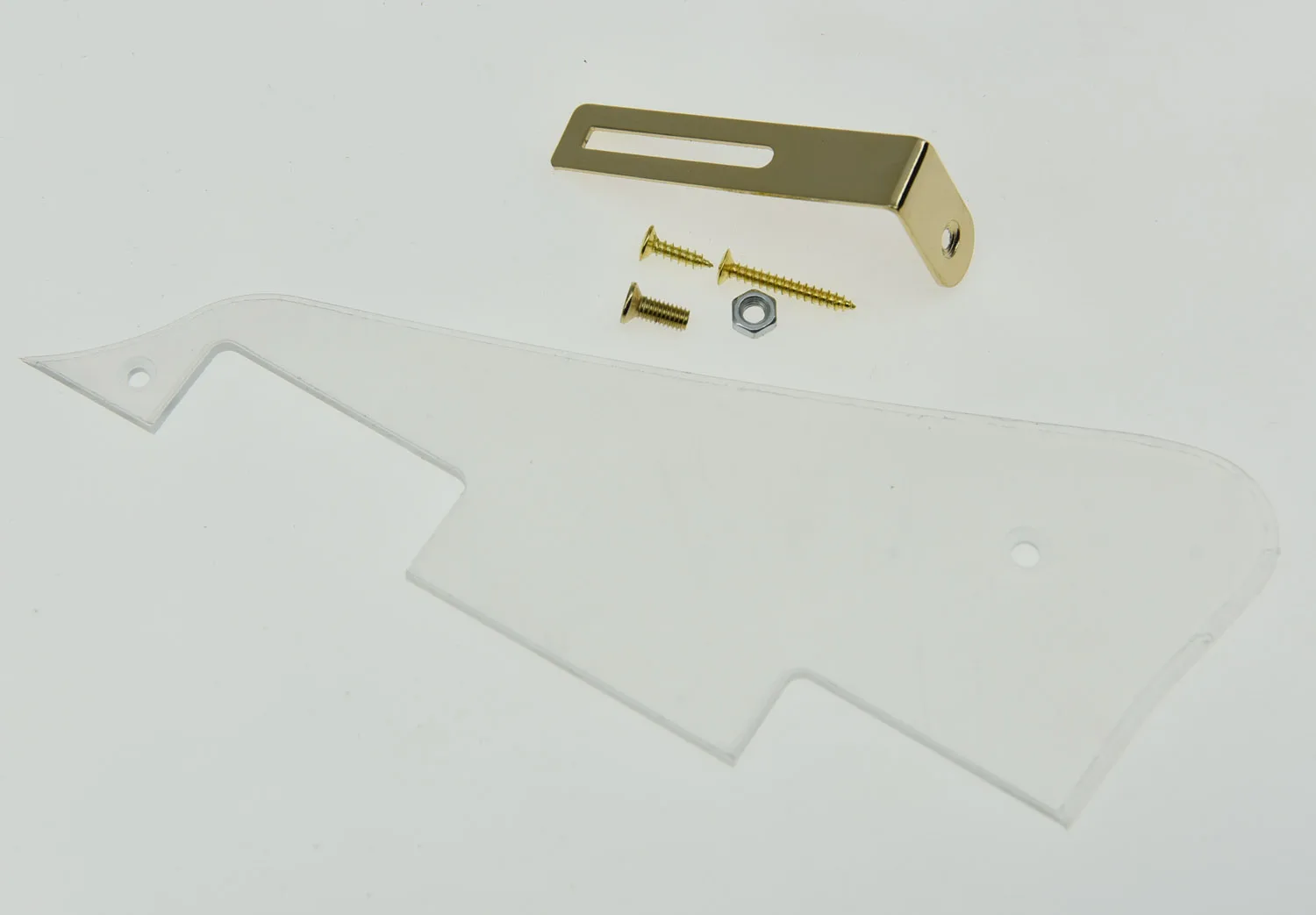 

LP Transparent w/ Gold Bracket Guitar Pickguard Scratch Plate