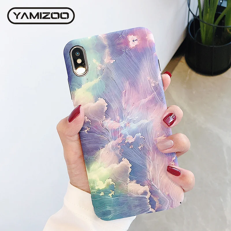 YAMIZOO 3D рельефный светящийся/цветочный/роскошный/Жесткий Чехол для iPhone 7 чехол