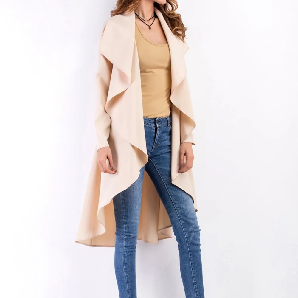 Autumn Women Long Sleeve Coat Casual Loose Turn-down Collar Jackets Crochet Knitted Sweater Elegant Cardigans Blouse Outerwear | Женская