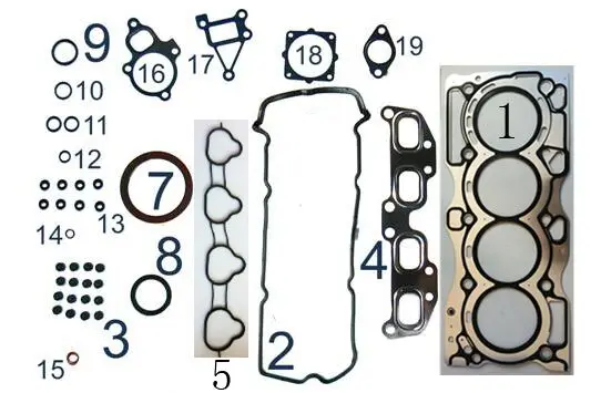 

QR20 QR20DE Engine complete Full gasket set kit for Nissan X-Trail Primera Serena Teana Wingroad Avenir Prairie 2.0L 01-