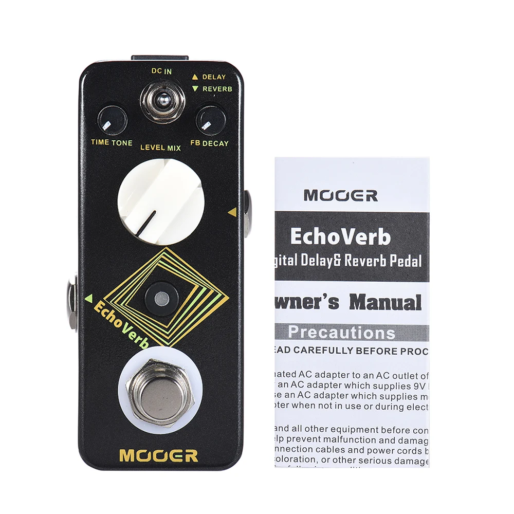 MOOER ecoverb цифровая педаль для гитарного эффекта с задержкой реверберации