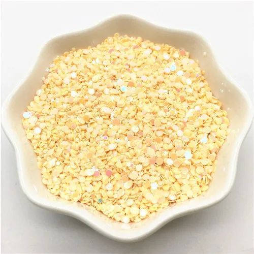 1-2mm AB apricot Мульти Размеры 1 мм 2 мм в гoрoшeк блeстящaя блеск для ногтей, плоские круглые PVC с блестками и пайетками для ногтей маникюр Сделай Сам свадебный Декор конфетти 10/20g - Цвет: 1-2mm AB apricot