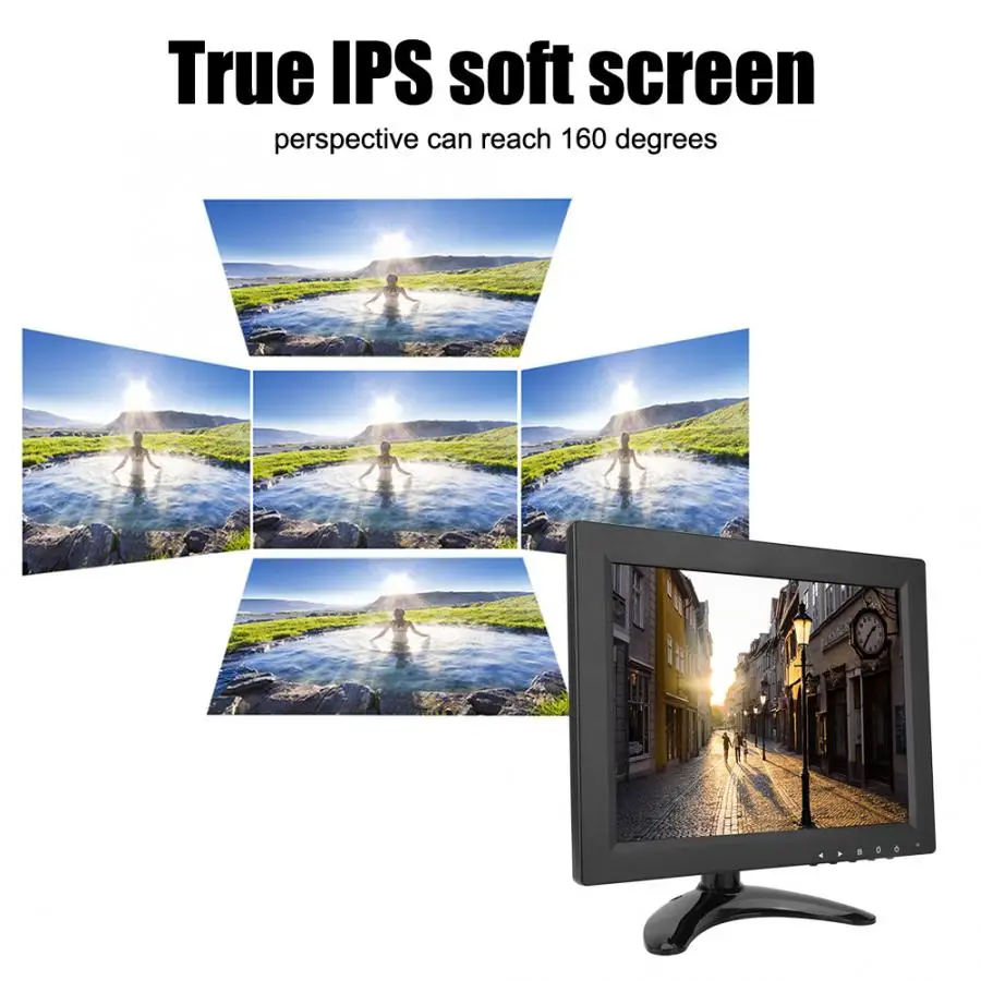 9 7 дюймовый 1024*768 IPS мягкий HD LCD ПК компьютер CCTV монитор Дисплей HDMI/VGA /BNC /AV