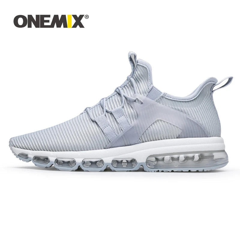 Женские кроссовки для пробежек ONEMIX Белые Повседневные с дышащей сеткой на