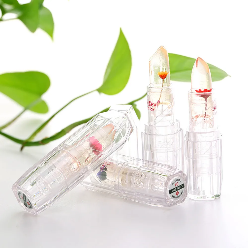 Бальзам для губ волшебный Желе Цветок изменение цвета помада макияж Увлажняющая
