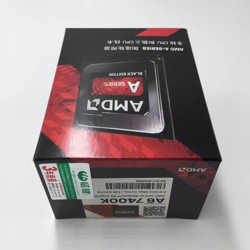 Процессор AMD APU процессор в коробке с двухъядерным процессором радиатора FM2 + 3 5