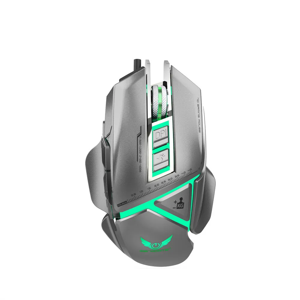 Механическая Проводная игровая мышь USB 3200 dpi 11 кнопок Макросъемка для PUBG складная дорожная Бесшумная мышь мини-мышь USB