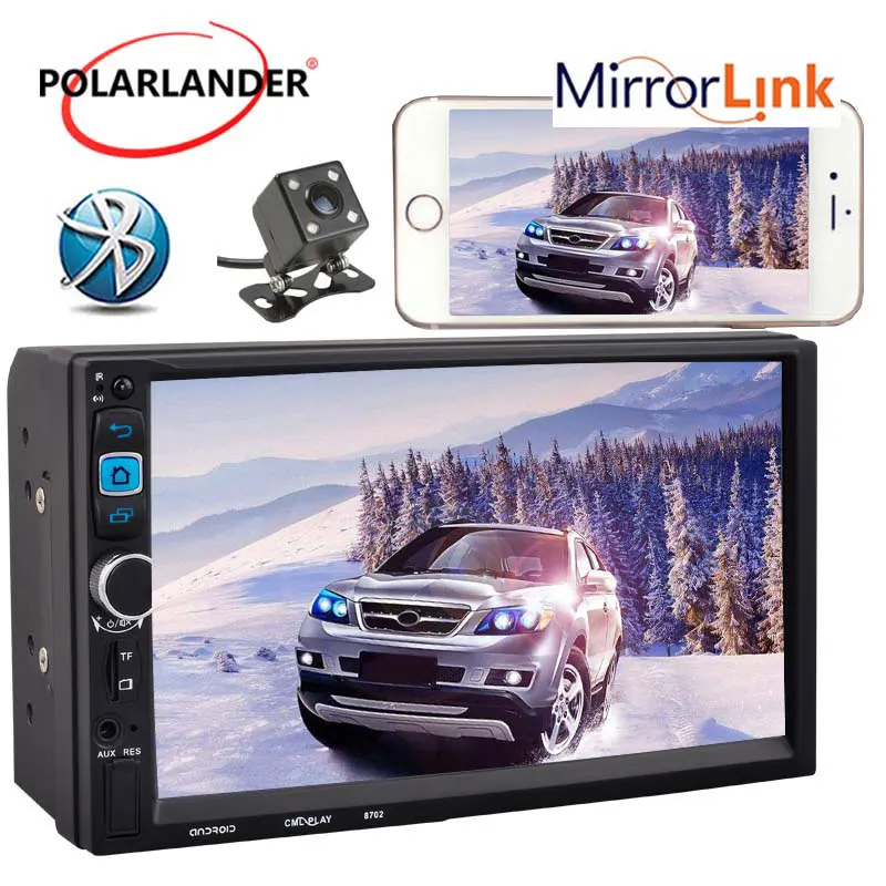 MP5 Player  with Camera  7"  GPS  2Din  Car Radio  Bluetooth  fast shipping   Navigation  hand-free  Touch Screen  Stereo