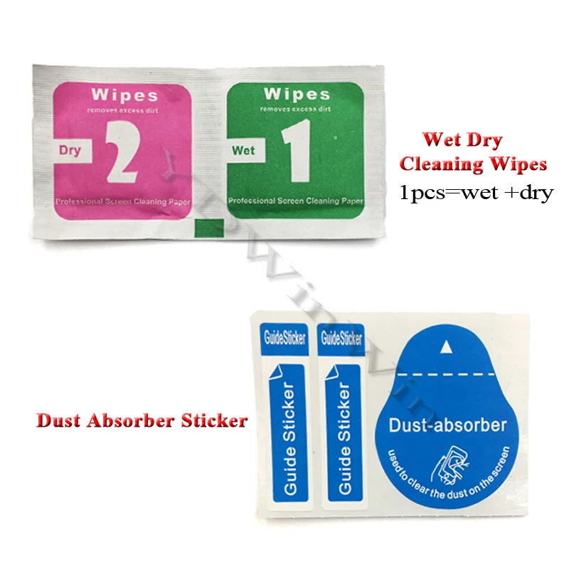 100 шт. влажные салфетки для сухой чистки бумажный пылесборник закаленное стекло