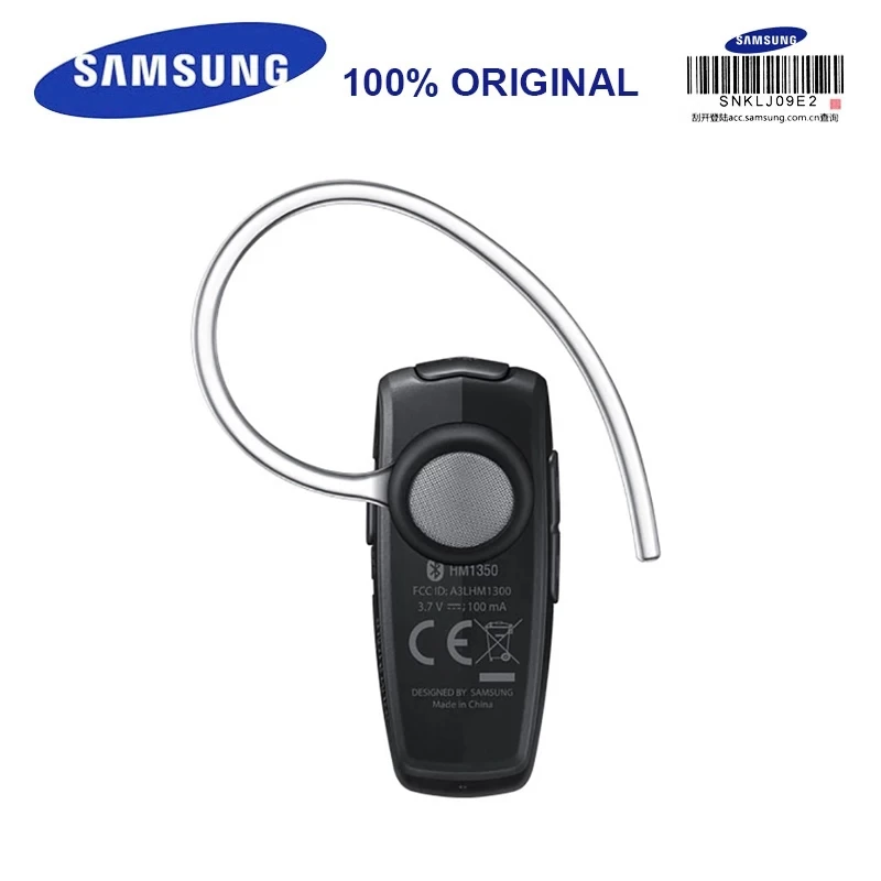samsung HM1350 бизнес Bluetooth наушники Bluetooth 3,0 Функция шумоподавления для S8 S8plus официальный тест