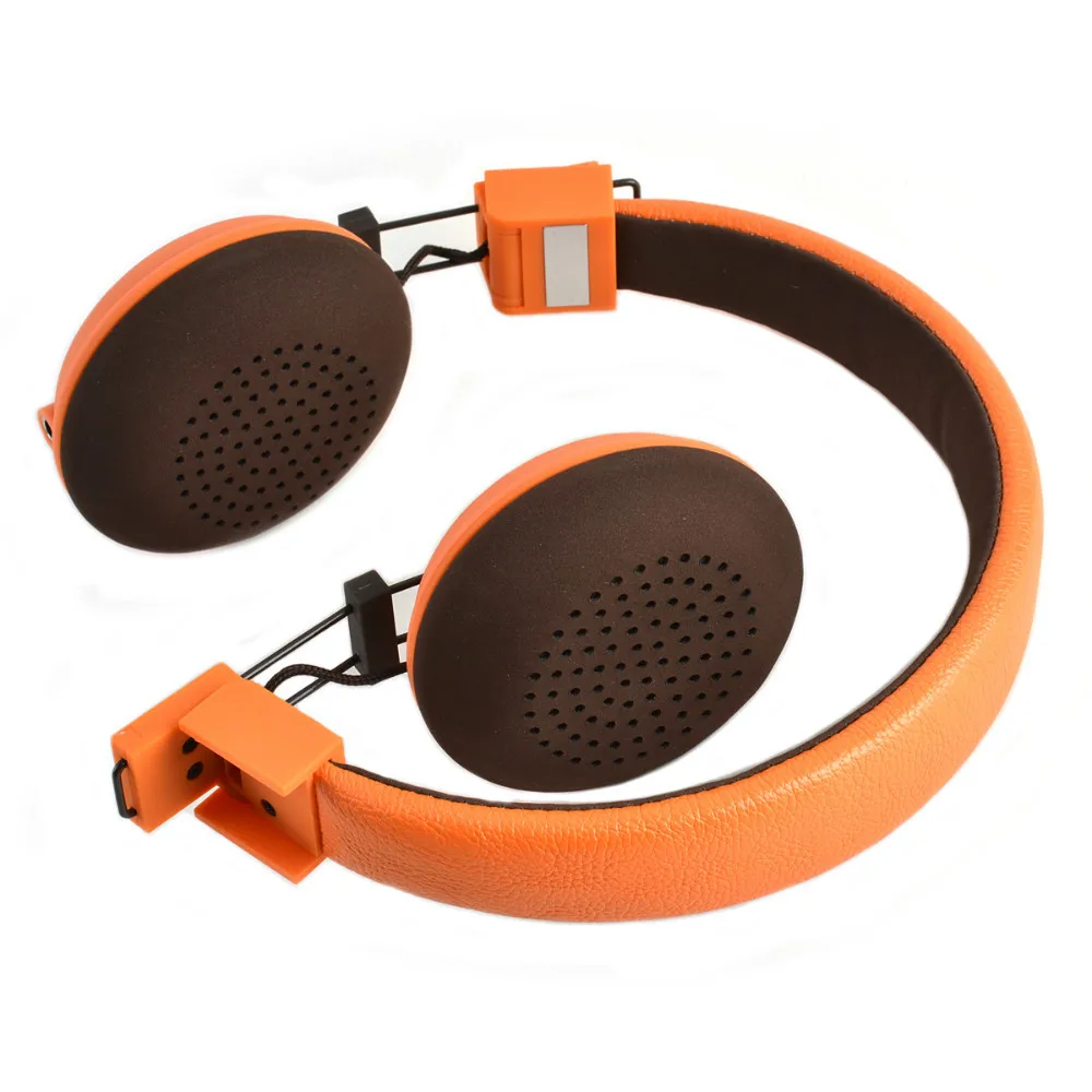 HAVIT HV H328F Sweetheart Style Independent Dual Audio Interface Music Headphones Orange + Brown|headphone audio jack flex cable|headphones sound one