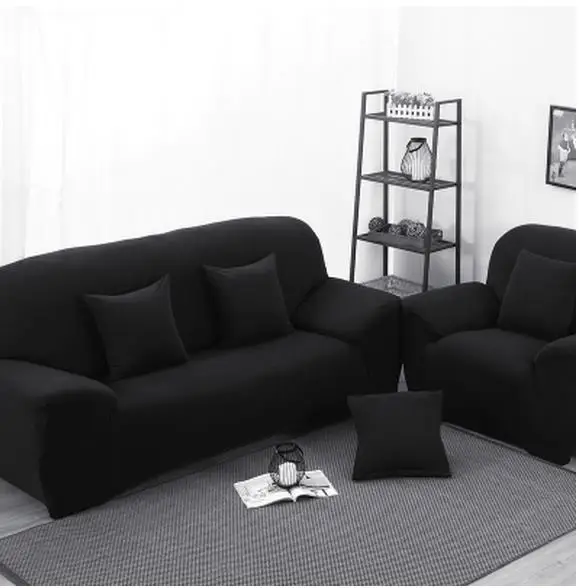 Европейский Чистый цвет сочетание трех человек диван с разрисованной ткани