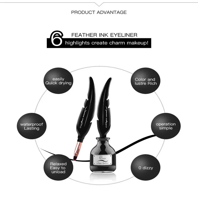 Жидкая подводка для глаз стрелы косметика Водостойкая Подводка длительного