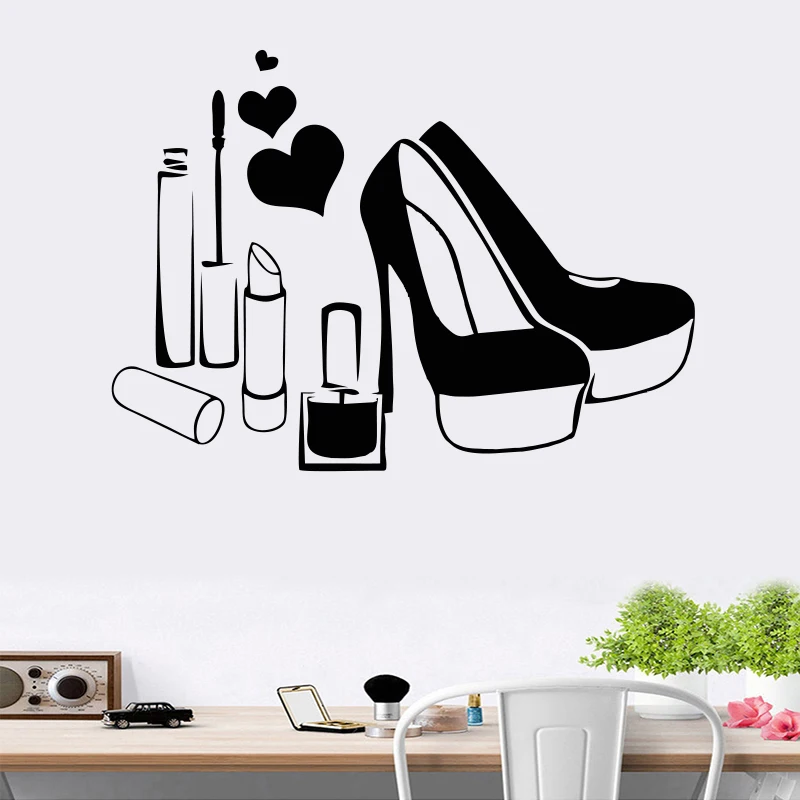 E866 обувь на высоком каблуке макияж губная помада салон красоты для девочек