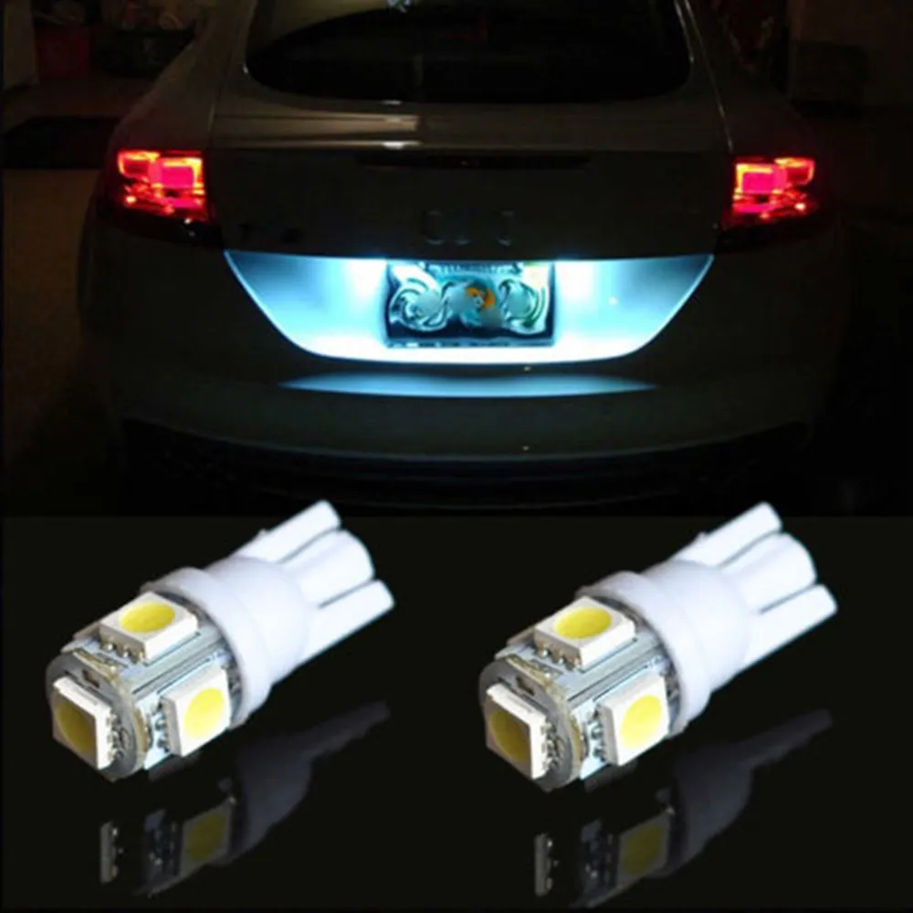 10 шт. Автомобильные светодиодные лампы 5SMD T10 194 W5W 5050|lampe led 5w|led hand lampled lamp h4 |