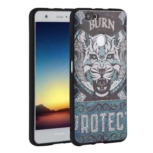 Для Huawei Nova силиконовый чехол 3D Крышка рельеф Чехол тонкий мультфильм милый кот