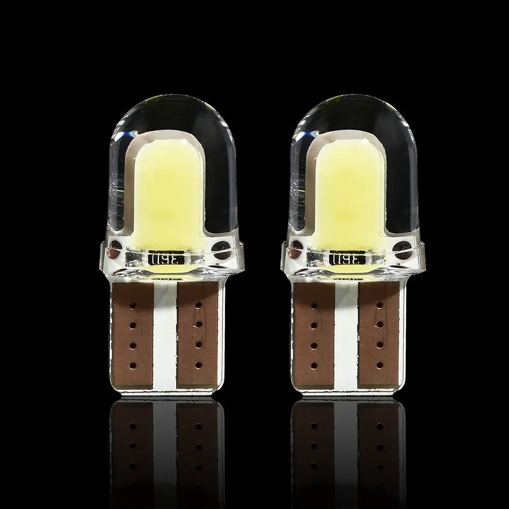 10x T10 194 168 W5W COB 4SMD светодиодный Canbus силиконовый люминисцентных номерных знаков
