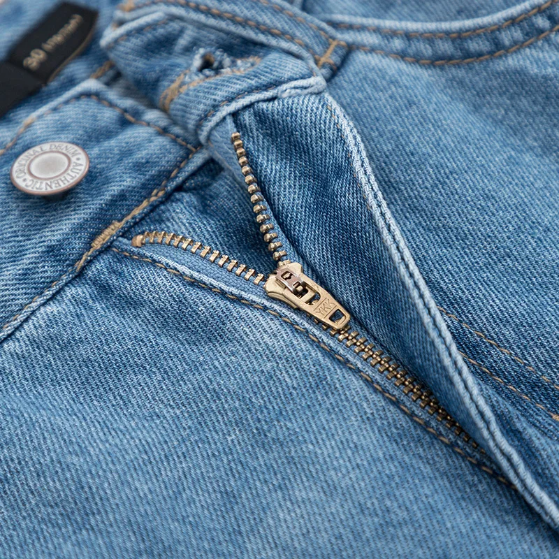 Мужские облегающие джинсы SEMIR мягкие хлопковые брюки до щиколотки с потертостями