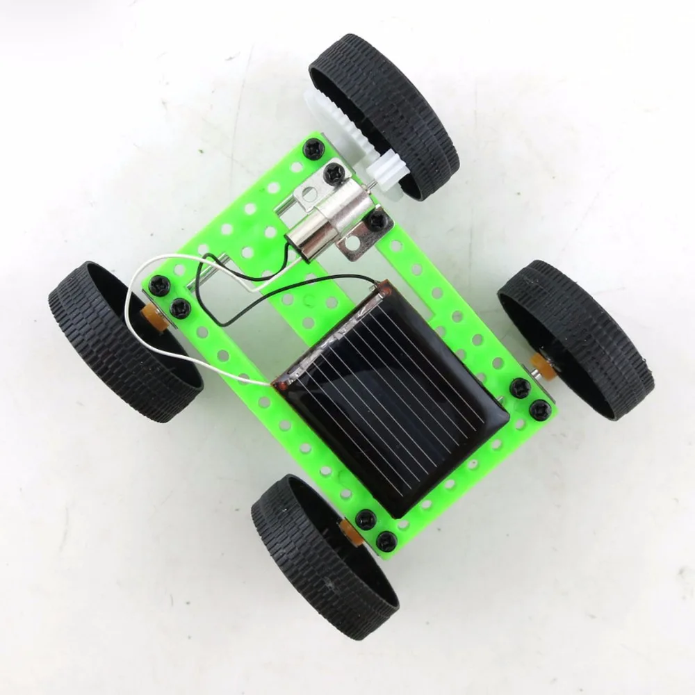 Бесплатная доставка Мини солнечных батареях игрушечный автомобиль DIY