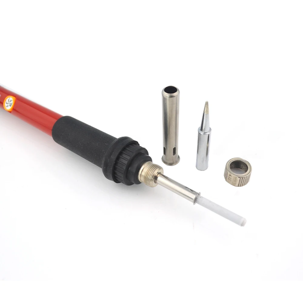 

EU Plug 220V 60W Adjustable Temperature Electric Soldering Iron Kit+5pcs Tips Portable Welding Repair Tool Tweezers Hobby knife