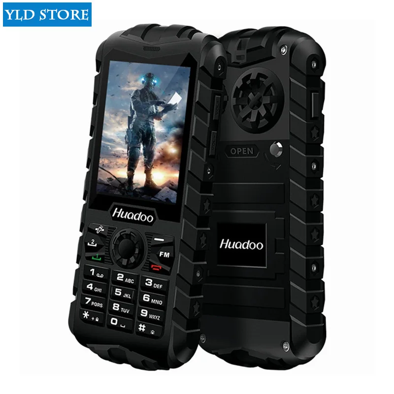 Huadoo H3 GSM Dual Sim CellPhons 2 4 дюйма 1300 мАч пожилые люди Oudoor IP68 Водонепроницаемый FM