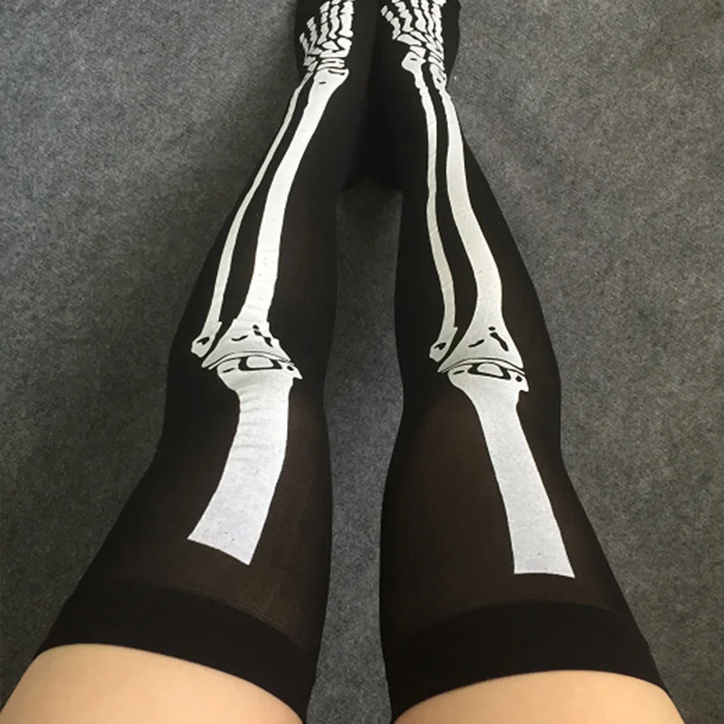 1 пара чулки для косплея полосатые гольфы до бедра с японским принтом женские