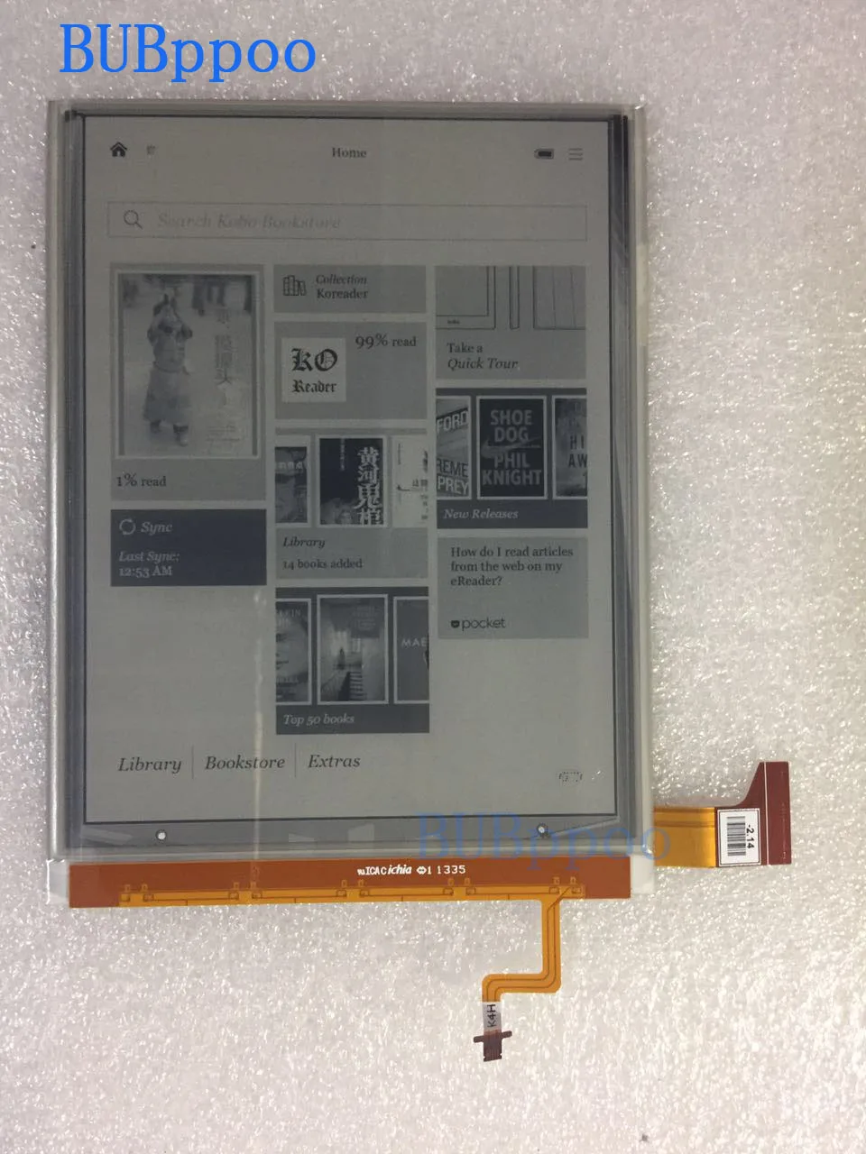 Original Nova Tela Lcd Ed068og1 Ed0680g1 para Kobo Aura H2o Leitor de E-book Lcd Displayl