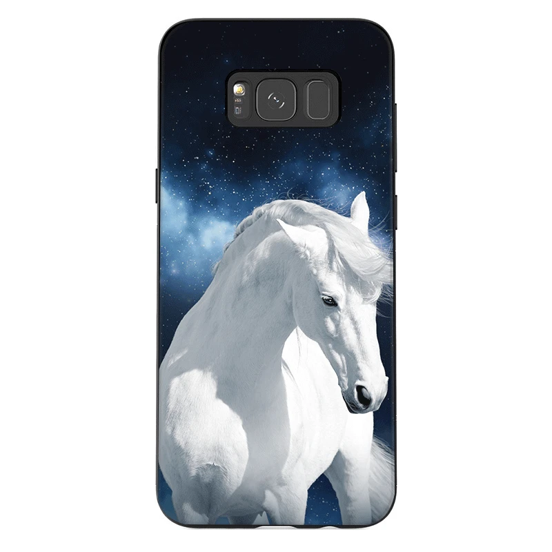 Силиконовый для мобильных телефонов Чехол Красота лошадь для Samsung Galaxy A3 A5 A6 A7 A8 A9 A10 A20 A30 A40 A50 A70 M10 M20 M30 M40 J6 крышка - Цвет: B11