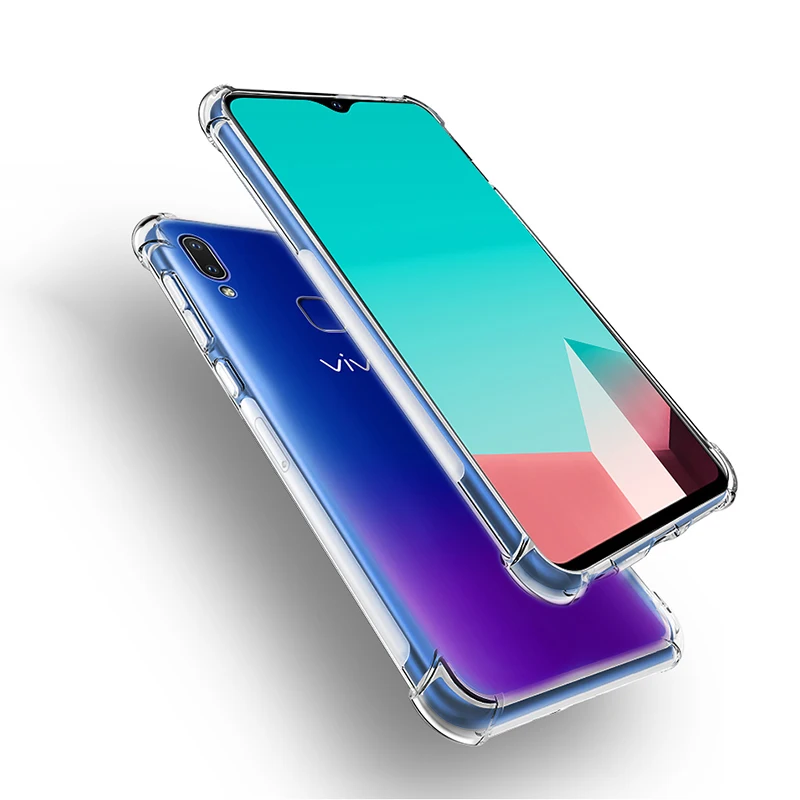 Противоударный мягкий прозрачный чехол для Vivo V11i Y91 Y91i Y91c Y93 Y93s Y95 силиконовый
