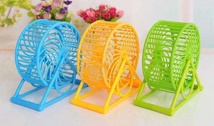 Развивающие Игрушки для маленьких домашних животных хомяка роликовое колесо