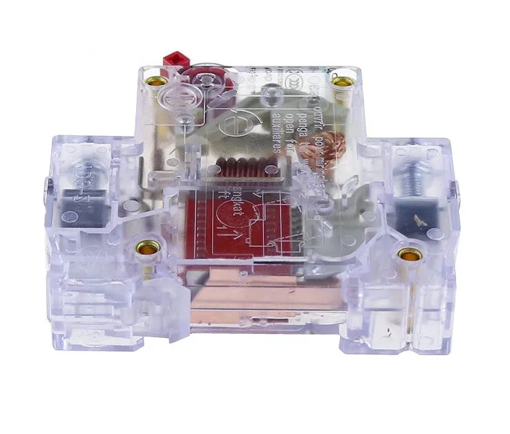 DZ47-63 1P DC 6A 10A 16A 20A 25A 32A 40A 50A 63A прозрачный автоматический мини-выключатель DC250V MCB C45 C