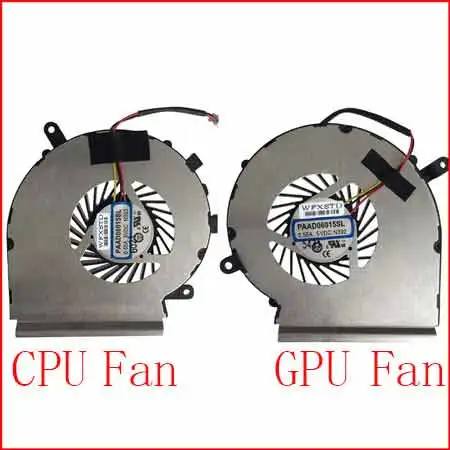 Вентилятор охлаждения Gpu для MSI GE62 GE72 PE60 PE70 GL62 GP62 PAAD06015SL N302 кулер для ноутбука радиаторы охлаждения Gpu вентилятор